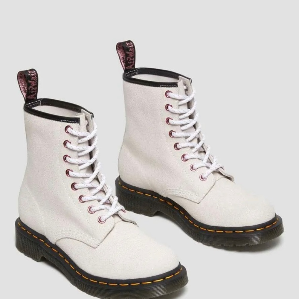 Dr. Martens Women's 1460 Bejeweled Lace-Up Boots - White NWB - Picture 8 of 10
